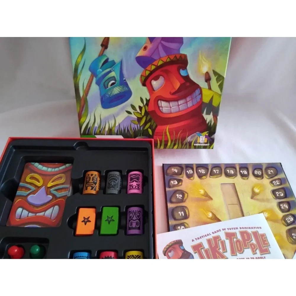 Tiki Topple‎ Tactical Board Game Of Totem Domination Gamewright Games